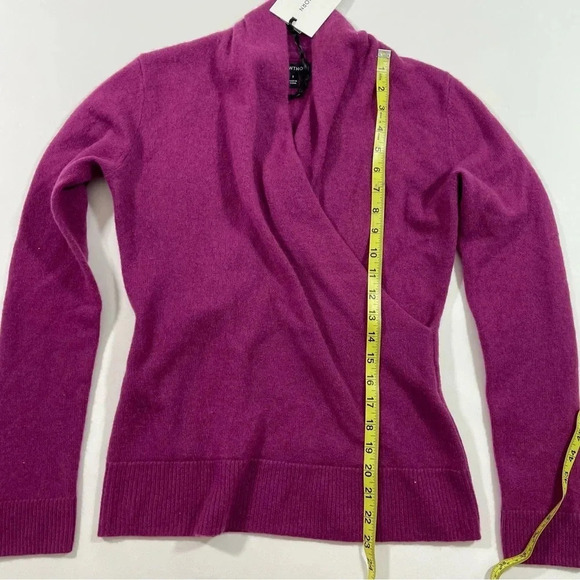 New 41 Hawthorn Quinn Cashmere Sweater Surplice - Picture 6 of 7